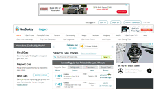 Desktop Screenshot of calgarygasprices.com