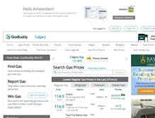 Tablet Screenshot of calgarygasprices.com